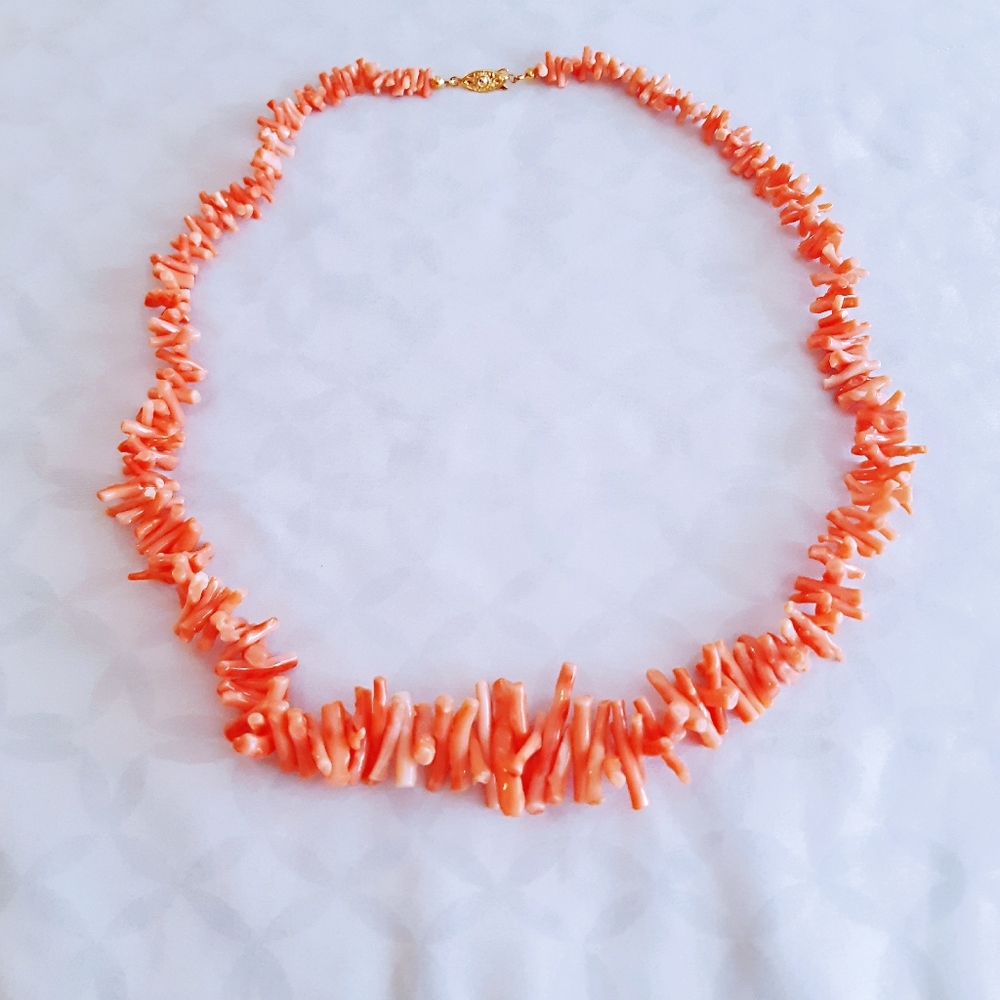 Faux Coral Necklace